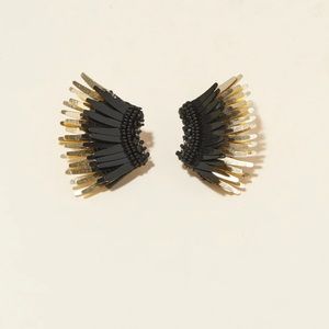 Mignonne Gavigan Mini Madeline Black/Gold Earrings